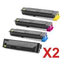 2 Lots of 4 Pack Non-Genuine TK-5199 Toner Cartridge Set for Kyocera TASKAlfa-306ci