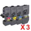 3 Lots of 4 Pack Non-Genuine TK-5244 Toner Cartridge Set for Kyocera P5026 M5526 