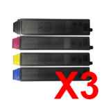 3 Lots of 4 Pack Non-Genuine TK-5284 Toner Cartridge Set for Kyocera P6235 M6635