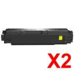 2 x Non-Genuine TK-5374K Black Toner Cartridge for Kyocera PA3500 MA3500