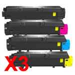 3 Lots of 4 Pack Non-Genuine TK-5374 Toner Cartridge Set for Kyocera PA3500 MA3500