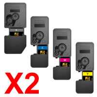 2 Lots of 4 Pack Non-Genuine TK-5444 Toner Cartridge Set for Kyocera PA2100 MA2100