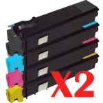 2 Lots of 4 Pack Non-Genuine TK-544 Toner Cartridge Set for Kyocera FS-C5100DN