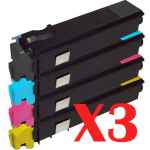 3 Lots of 4 Pack Non-Genuine TK-544 Toner Cartridge Set for Kyocera FS-C5100DN
