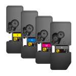 4 Pack Non-Genuine TK-5454 Toner Cartridge Set for Kyocera PA2600