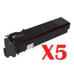 5 x Non-Genuine TK-554K Black Toner Cartridge for Kyocera FS-C5200DN