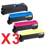 3 Lots of 4 Pack Non-Genuine TK-574 Toner Cartridge Set for Kyocera FS-C5400DN P7035CDN