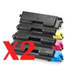 2 Lots of 4 Pack Non-Genuine TK-594 Toner Cartridge Set for Kyocera FS-C2026MFP FS-C2526MFP