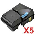 5 x Non-Genuine TK-825K Black Toner Cartridge for Kyocera KM-C2520 KM-C3225