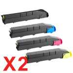 2 Lots of 4 Pack Non-Genuine TK-8309 Toner Cartridge Set for Kyocera TASKAlfa-3050ci 3550ci