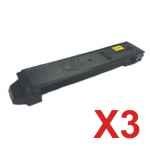 3 x Non-Genuine TK-8319K Black Toner Cartridge for Kyocera TASKAlfa-2550ci