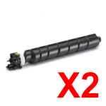 2 x Non-Genuine TK-8349K Black Toner Cartridge for Kyocera TASKAlfa-2552ci