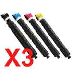 3 Lots of 4 Pack Non-Genuine TK-8369 Toner Cartridge Set for Kyocera TASKAlfa-2554ci