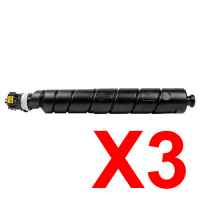 3 x Non-Genuine TK-8379K Black Toner Cartridge for Kyocera TASKAlfa-3554ci