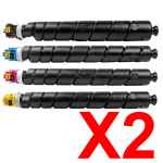 2 Lots of 4 Pack Non-Genuine TK-8379 Toner Cartridge Set for Kyocera TASKAlfa-3554ci