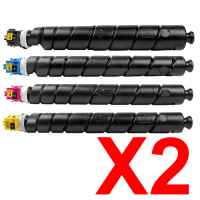 2 Lots of 4 Pack Non-Genuine TK-8379 Toner Cartridge Set for Kyocera TASKAlfa-3554ci