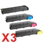 3 Lots of 4 Pack Non-Genuine TK-8509 Toner Cartridge Set for Kyocera TASKAlfa-4550ci 5550ci