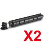 2 x Non-Genuine TK-8519K Black Toner Cartridge for Kyocera TASKAlfa-5052ci 6052ci