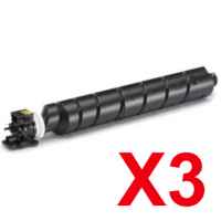 3 x Non-Genuine TK-8519K Black Toner Cartridge for Kyocera TASKAlfa-5052ci 6052ci