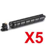 5 x Non-Genuine TK-8519K Black Toner Cartridge for Kyocera TASKAlfa-5052ci 6052ci