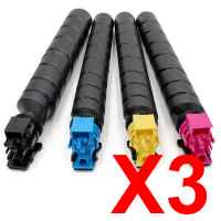3 Lots of 4 Pack Non-Genuine TK-8549 Toner Cartridge Set for Kyocera TASKAlfa-4054ci