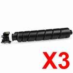 3 x Non-Genuine TK-8559K Black Toner Cartridge for Kyocera TASKAlfa-5054ci 6054ci 7054ci