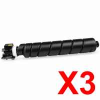 3 x Non-Genuine TK-8559K Black Toner Cartridge for Kyocera TASKAlfa-5054ci 6054ci 7054ci