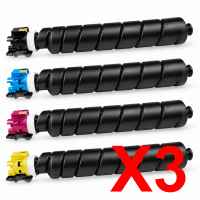 3 Lots of 4 Pack Non-Genuine TK-8559 Toner Cartridge Set for Kyocera TASKAlfa-5054ci 6054ci 7054ci