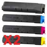 2 Lots of 4 Pack Non-Genuine TK-8604 Toner Cartridge Set for Kyocera FS-C8650DN