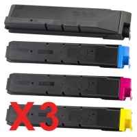 3 Lots of 4 Pack Non-Genuine TK-8604 Toner Cartridge Set for Kyocera FS-C8650DN