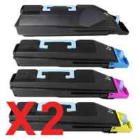 2 Lots of 4 Pack Non-Genuine TK-869 Toner Cartridge Set for Kyocera TASKalfa-250ci 350ci