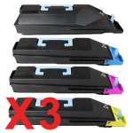 3 Lots of 4 Pack Non-Genuine TK-884 Toner Cartridge Set for Kyocera FS-C8500DN