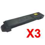 3 x Non-Genuine TK-899K Black Toner Cartridge for Kyocera FS-C8020MFP FS-C8025MFP