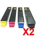 2 Lots of 4 Pack Non-Genuine TK-899 Toner Cartridge Set for Kyocera FS-C8020MFP FS-C8025MFP