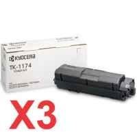 3 x Genuine Kyocera TK-1174 Toner Cartridge M2040 M2540 M2640
