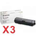 3 x Genuine Kyocera TK-1184 Toner Cartridge M2635 M2735