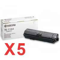 5 x Genuine Kyocera TK-1184 Toner Cartridge M2635 M2735