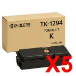5 x Genuine Kyocera TK-1294 Toner Cartridge MA3501