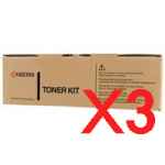 3 x Genuine Kyocera TK-3114 Toner Cartridge FS-4100DN