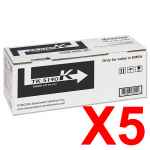 5 x Genuine Kyocera TK-5164K Black Toner Cartridge P7040