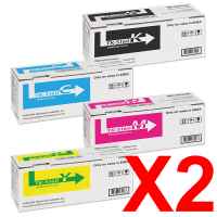 2 Lots of 4 Pack Genuine Kyocera TK-5164 Toner Cartridge Set P7040