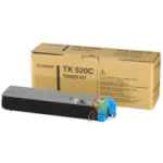 1 x Genuine Kyocera TK-520C Cyan Toner Cartridge FS-C5015N