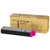 1 x Genuine Kyocera TK-520M Magenta Toner Cartridge FS-C5015N