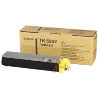 1 x Genuine Kyocera TK-520Y Yellow Toner Cartridge FS-C5015N