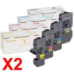 2 Lots of 4 Pack Genuine Kyocera TK-5224 Toner Cartridge Set P5021 M5521