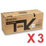 3 x Genuine Kyocera TK-5294K Black Toner Cartridge P7240