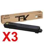 3 x Genuine Kyocera TK-5319K Black Toner Cartridge TASKAlfa-408ci