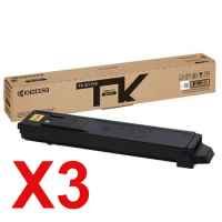 3 x Genuine Kyocera TK-5319K Black Toner Cartridge TASKAlfa-408ci