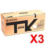 3 x Genuine Kyocera TK-5394K Black Toner Cartridge PA4500