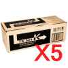 5 x Genuine Kyocera TK-544K Black Toner Cartridge FS-C5100DN